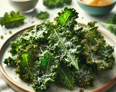 Chips de chou Kale au Parmesan