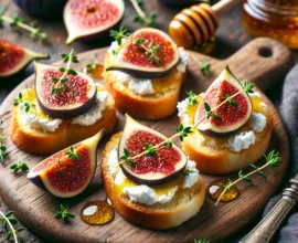 Crostini au Fromage de Chèvre et Figues