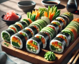 sushis maison aux légumes