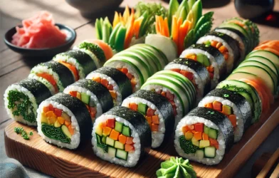 sushis maison aux légumes