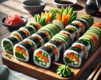 sushis maison aux légumes