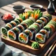 sushis maison aux légumes