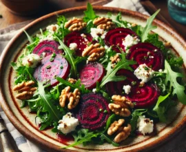 Salade de betteraves et fromage de chèvre