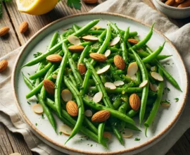 Salade de haricots verts et amandes