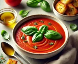 Soupe de tomates et basilic : une recette simple et pleine de saveurs