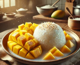 Sticky rice with mango