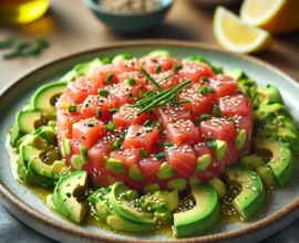 Tartare de saumon et avocat