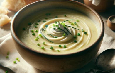 soupe de poireaux et de pomme de terre