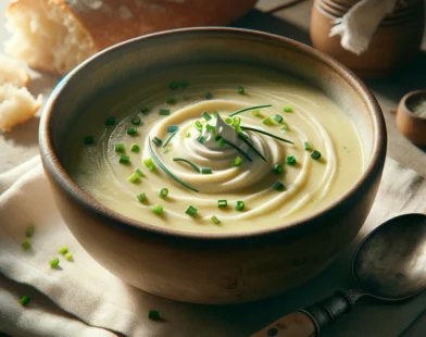 soupe de poireaux et de pomme de terre