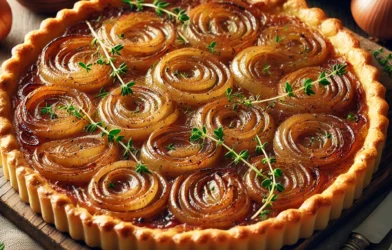 Tarte Fine aux oignons caramélisés