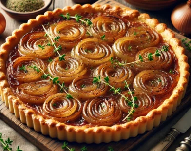 Tarte Fine aux oignons caramélisés