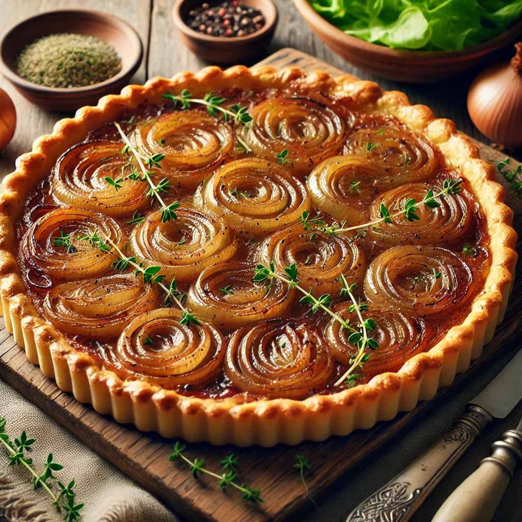 Tarte Fine aux oignons caramélisés