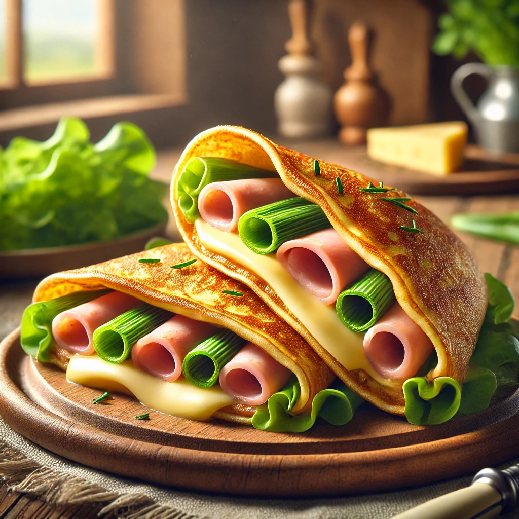 Aumônières au fromage et jambon