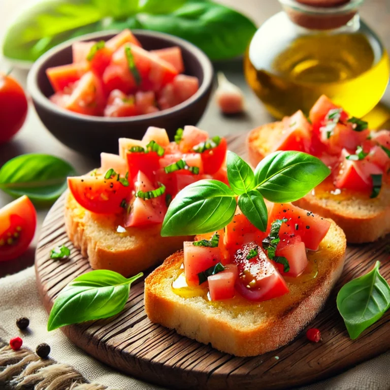 bruschetta tomate-basilic